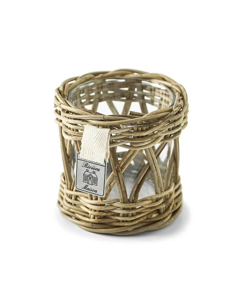 Rustic Rattan "Votive" Windlicht von Riviera Maison