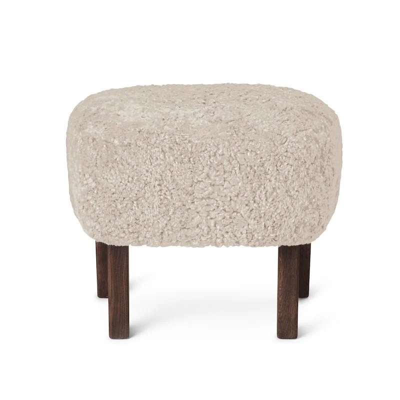 Ingeborg Ottoman - Audo Fußhocker mit Schafwolle