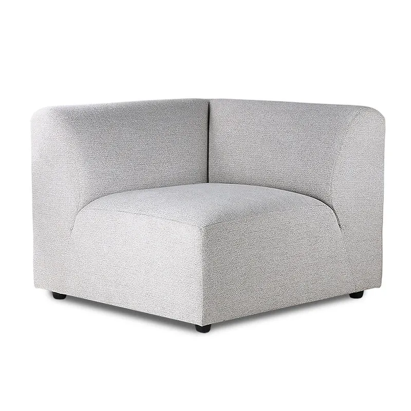 Modulares Sofa Element Jax Sneak hellgrau - HKliving