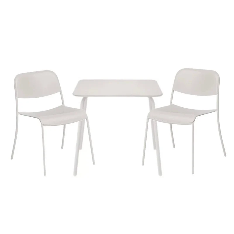 YUA Outdoormöbel Set Tisch und Stühle Silk Gray - blomus