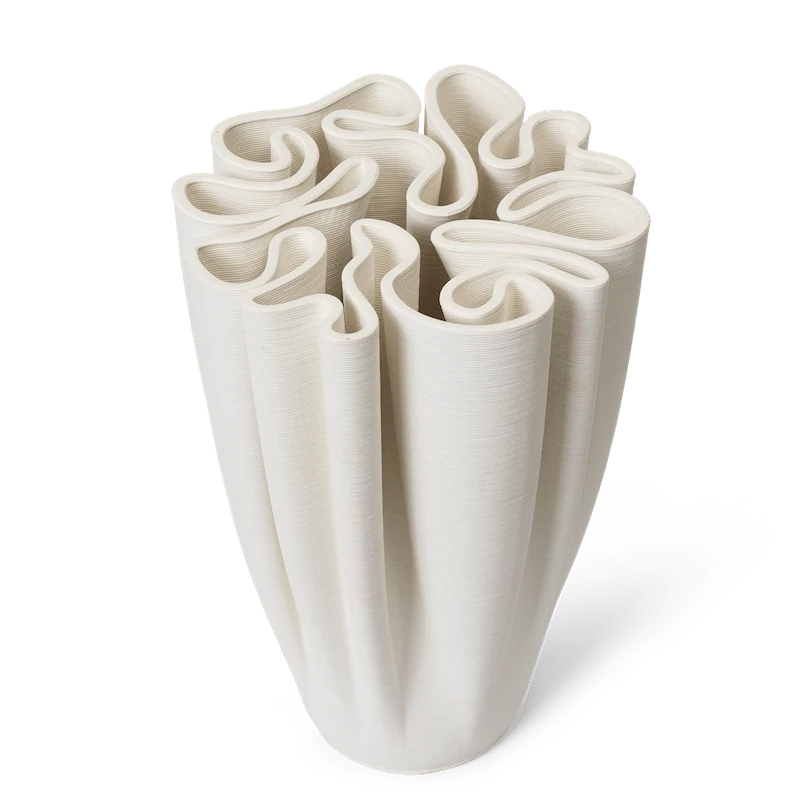 Dedali Vase off-white 25,5cm - ferm LIVING