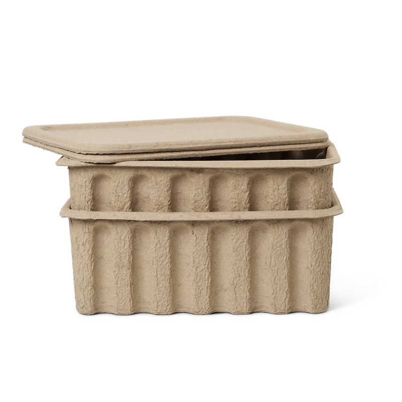 Aufbewahrungsbox Klein – Paper Pulp 2er Set von ferm LIVING