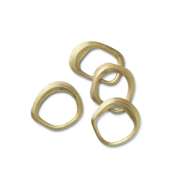 Serviettenringe Flow Messing - fermLIVING