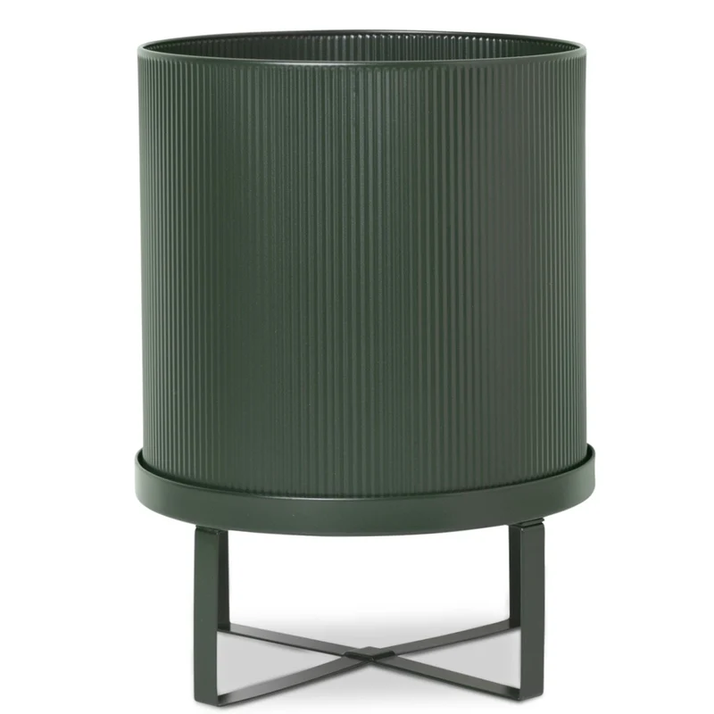 Bau Pot large Blumentopf dark green - ferm Living