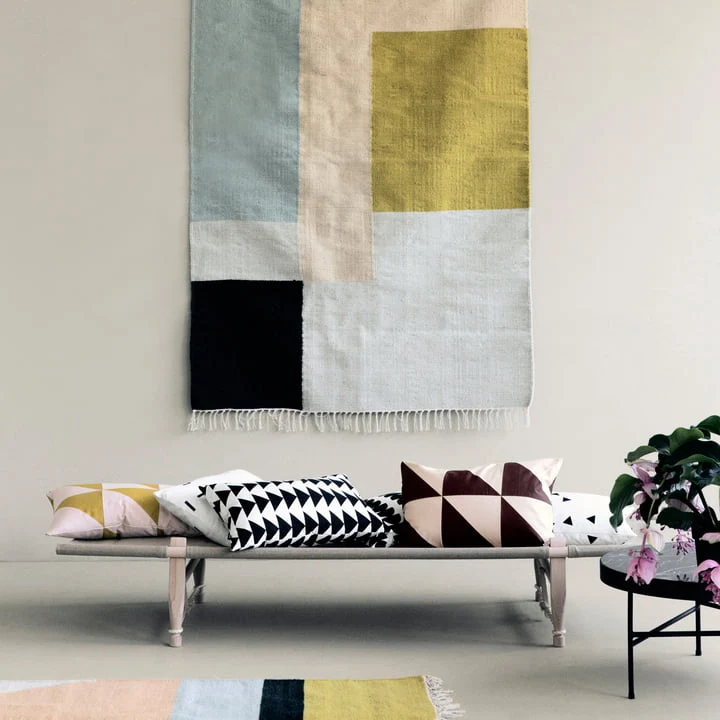 Kelim Rug Teppich Squares 140 x 200 cm - ferm LIVING