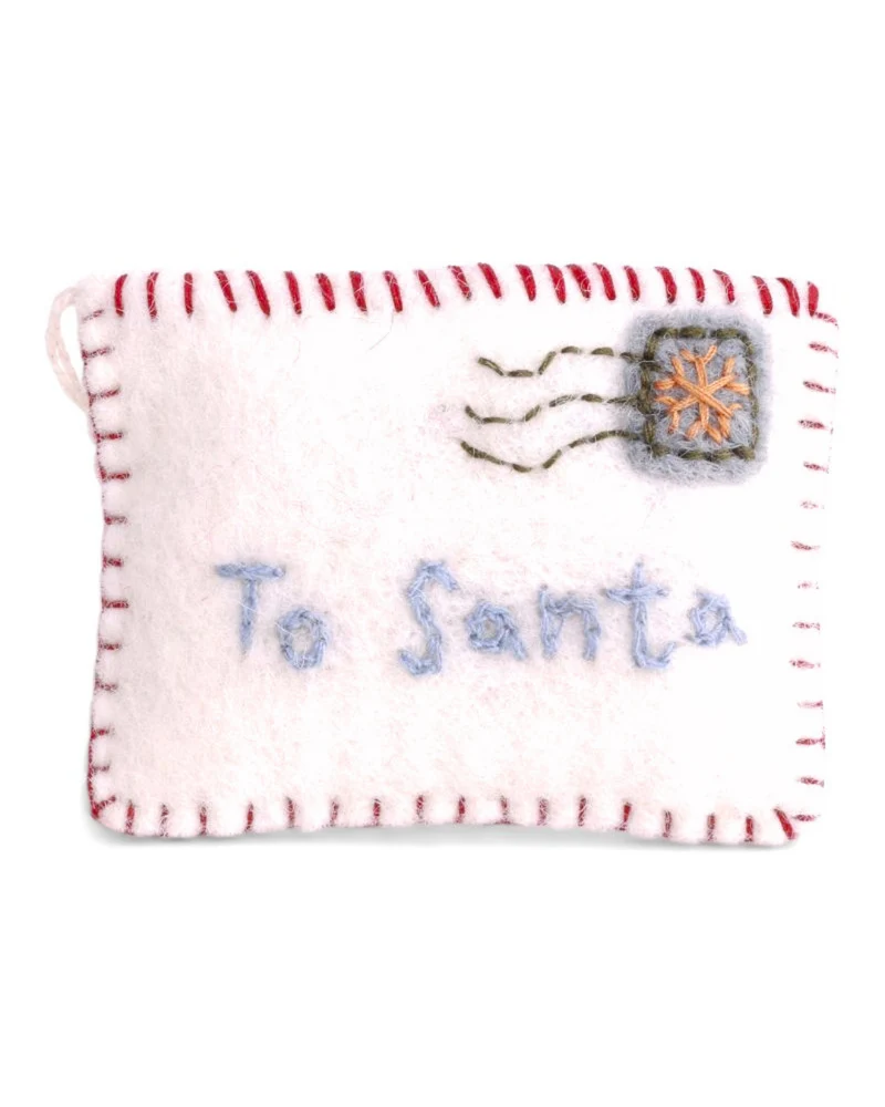 Weihnachtlicher Filzanhänger "Letter to Santa" von Gry & Sif