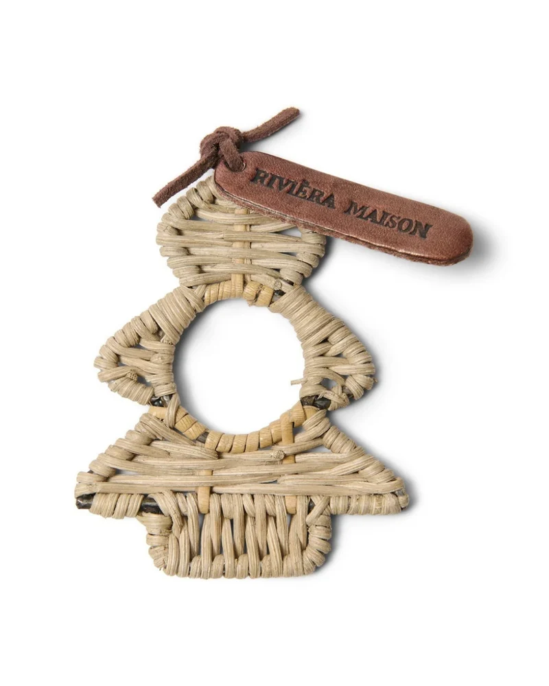 Serviettenring "Rustic Rattan Christmas Tree Napkin Ring" von Rivièra Maison