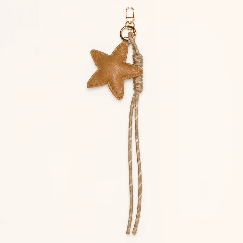 Taschenanhänger Stern "Stella" Braun 30cm