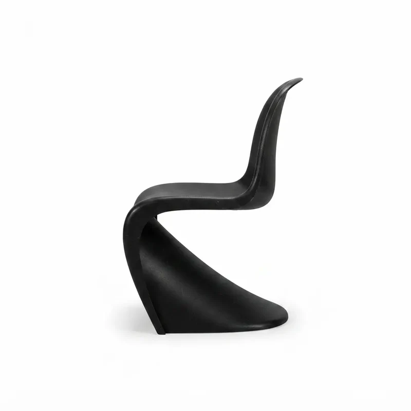 Vitra Panton Chair Junior – Kinderstuhl in Schwarz, Verner Panton