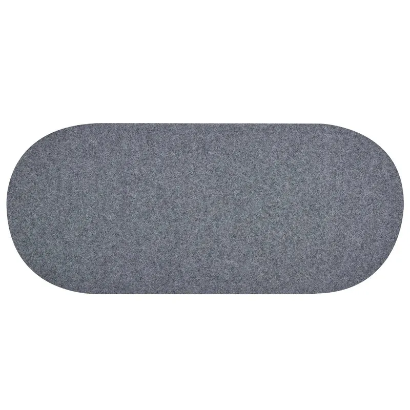 blomus ORU Sitzkissen – Filzauflage Stone Melange, 34 x 79 cm