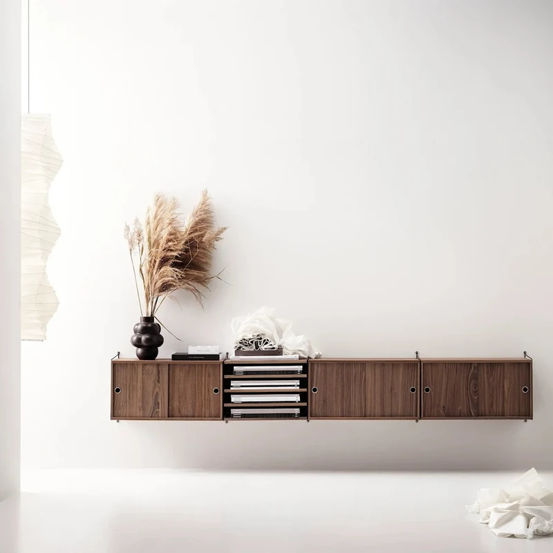 Wohnzimmer Komplettset D - Regalsystem - Stringfurniture