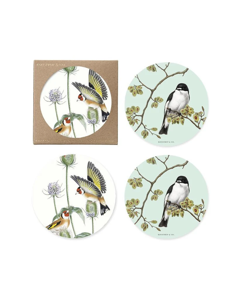 Untersetzer "Gartenvögel" 4er-Set von Koustrup & Co.