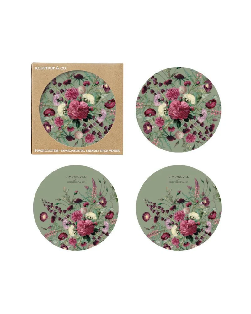 Untersetzer "Blossom Garden Jim Lyngvild" 4er-Set von Koustrup & Co.
