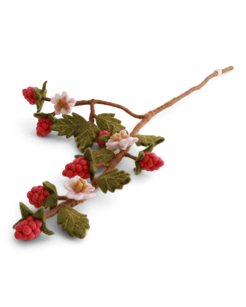 Filzblume "Himbeerzweig" von Gry & Sif
