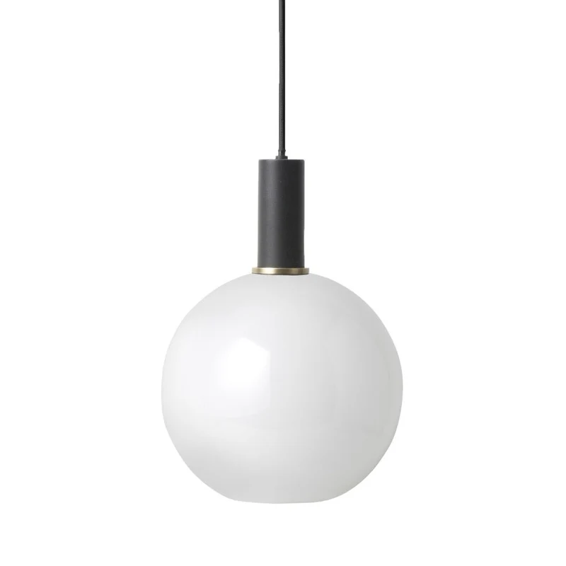 Lampenschirm Opal Shade Glas Rund - ferm LIVING