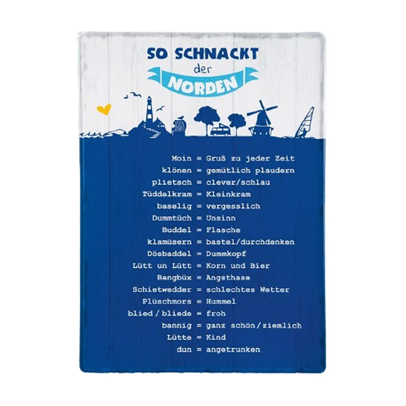 Schild So schnackt der Norden