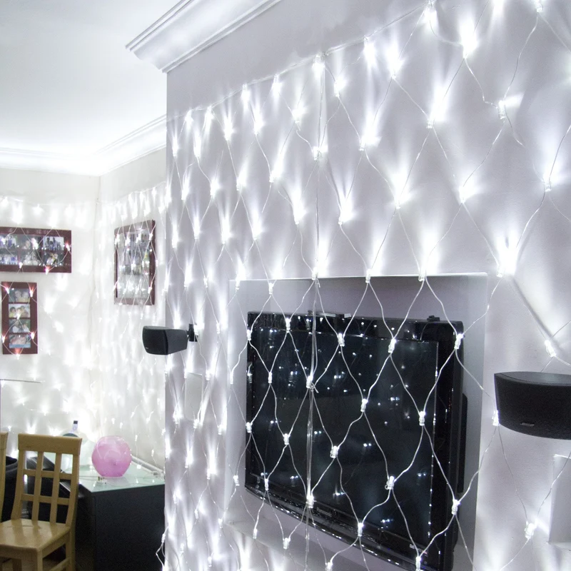 Core Connect 8m x 2m 560er LED Lichternetz weiß koppelbar transparentes Kabel