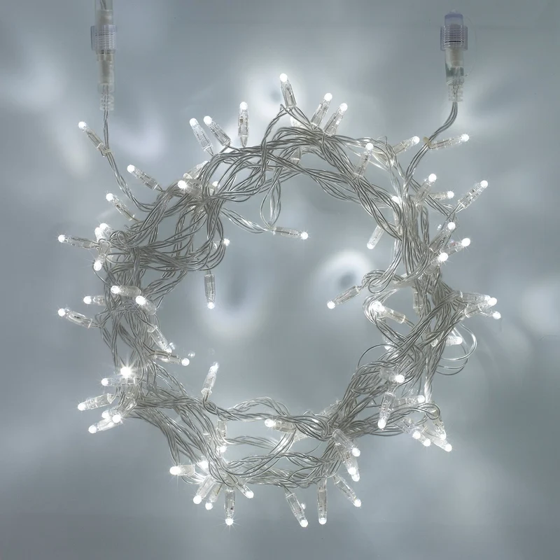 Core Connect 30m 300er LED Lichterkette weiß koppelbar transparentes Kabel