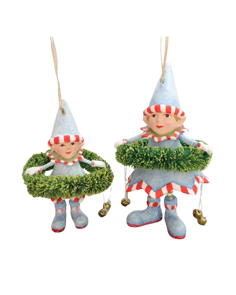 Elfen Krinkle "Dasher's Wreath Elf" von Patience Brewster