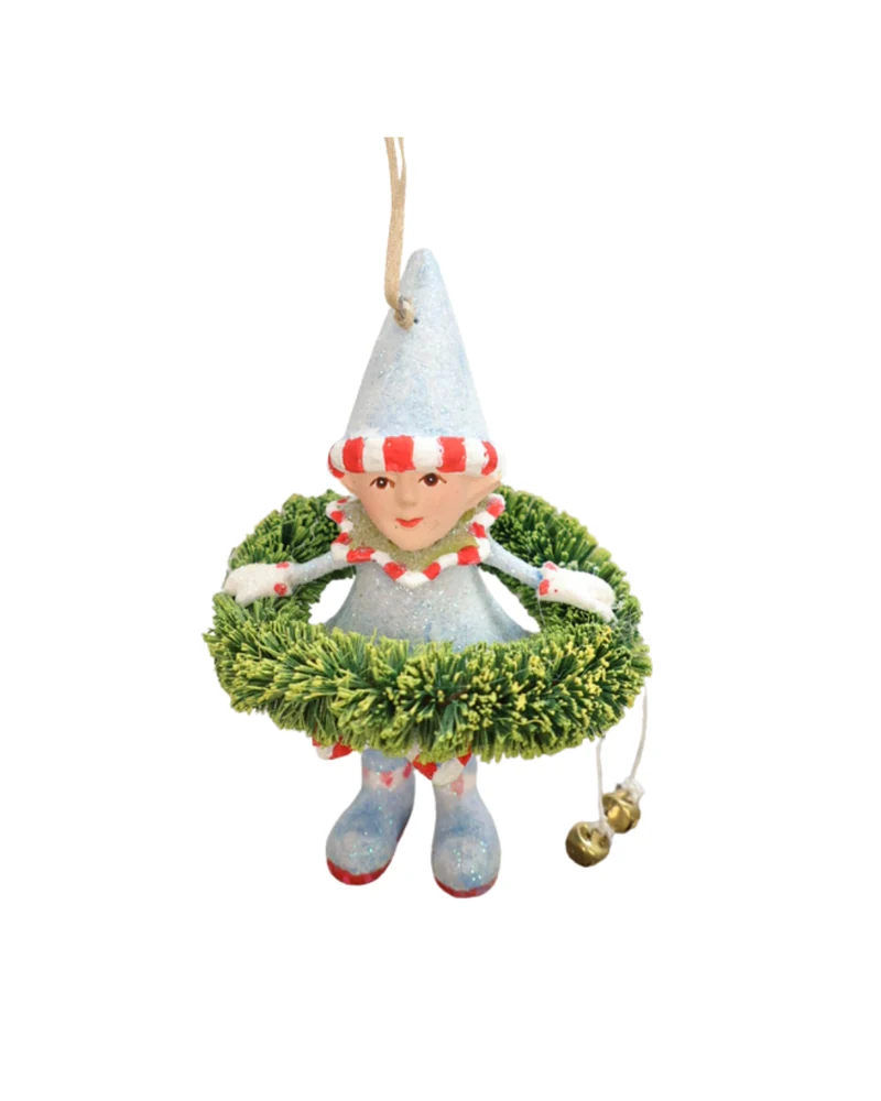 Elfen Krinkle "Dasher's Wreath Elf" von Patience Brewster