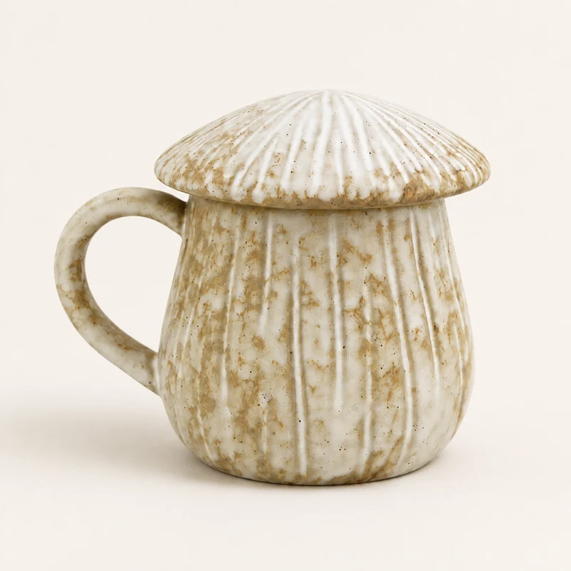 Tasse Mug "Mushroom" Porzellan 2 Farben