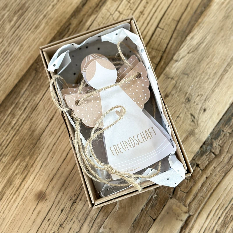 Girlande Geschenkbox "Eine Kiste Schutzengel" Papier