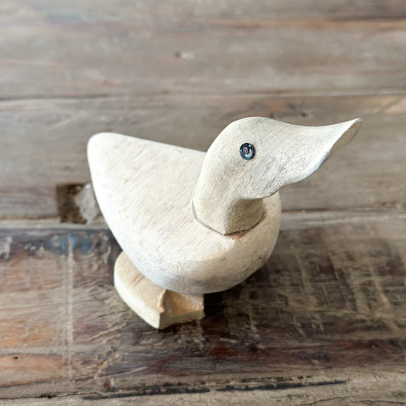 Deko Ente Holz Handarbeit 13cm