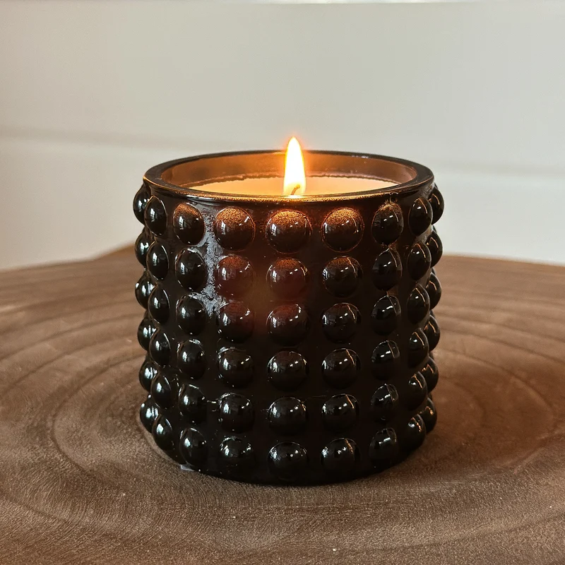 Kerzenglas "Amber Glow" Braun 7cm