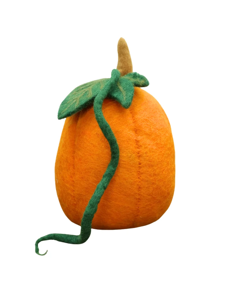 Großer Filzkürbis orange von Grace & Gloria (Höhe 24 cm )