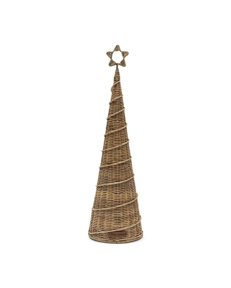Tannenbaum "Rustic Rattan Tree Swirl Decoration" von Rivièra Maison