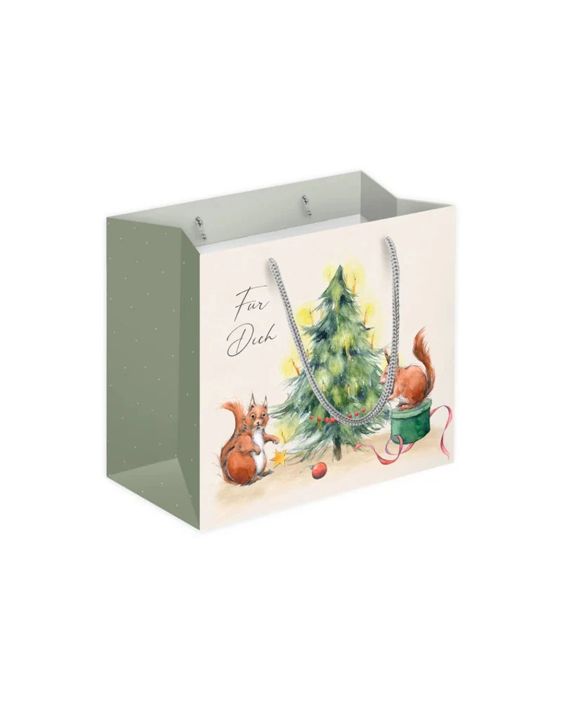Geschenktaschen "Weihnachten mit Eichhörnchen" vom Grätz Verlag