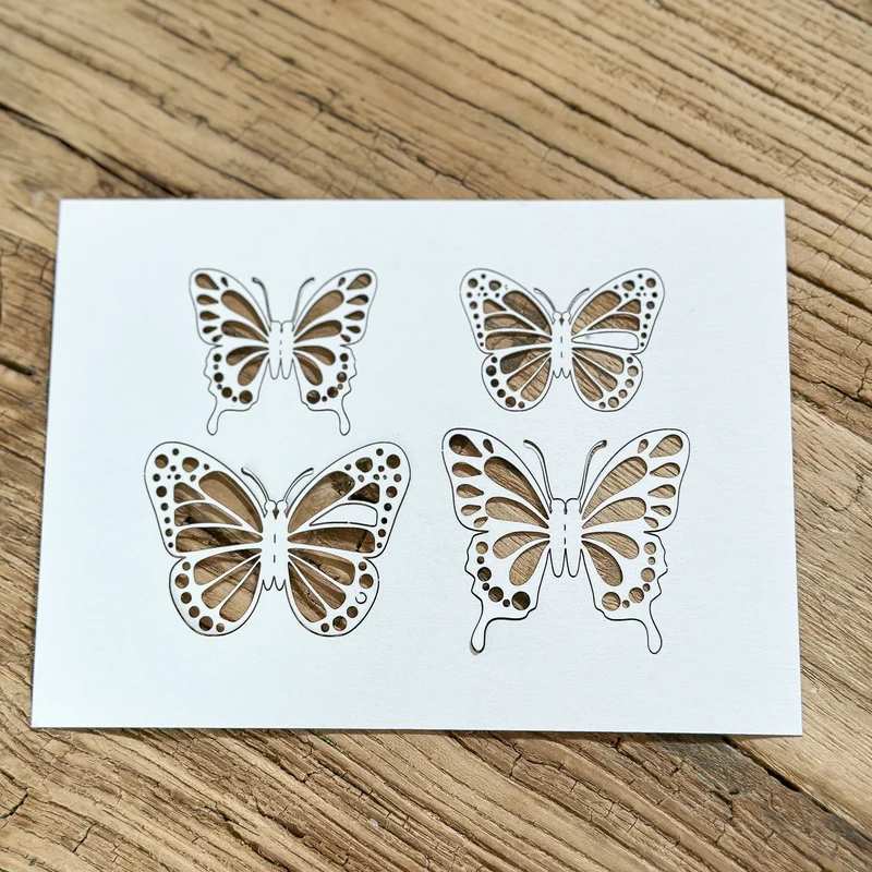 Anhänger Deko Schmetterlinge "Butterflies" Papier 2 Farben