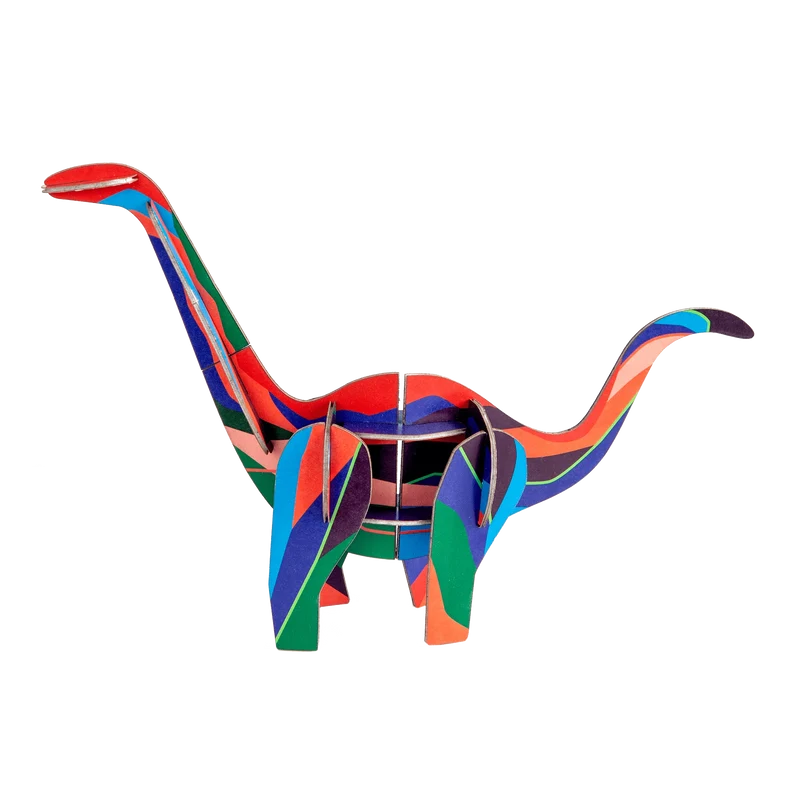 Studio Roof Diplodocus – 3D Dinosaurier Bastelset im Briefkastenformat