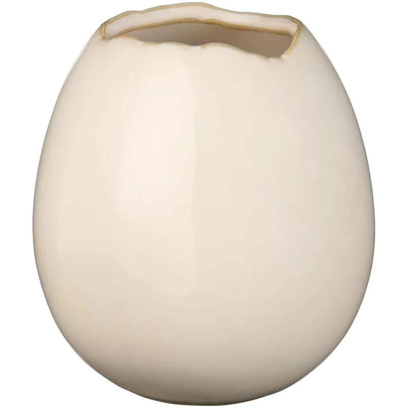 Vase Eiform "Bloom" Keramik glasiert 3 Farben groß