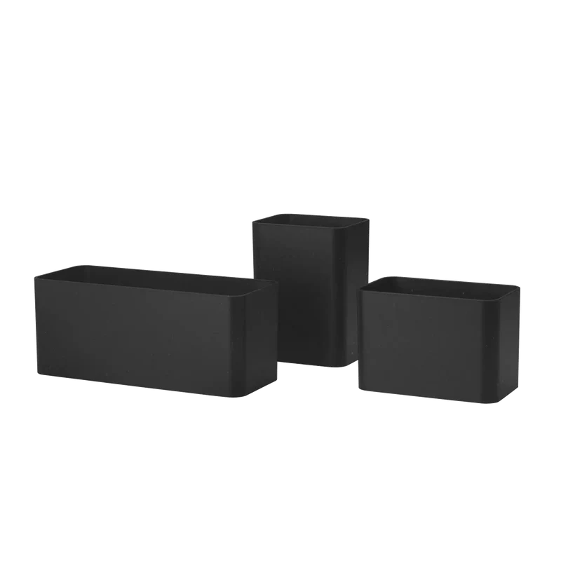 Organizer Schwarz – String Furniture Regalsystem (3er Set)