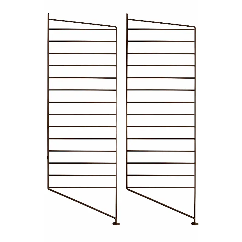 Bodenleiter 2er Set 85x30cm Dunkelbraun - String Furniture