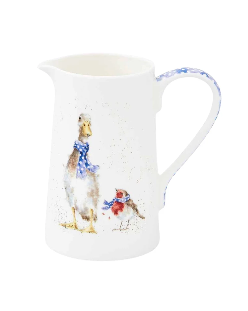 Weihnachtlicher Enten & Rotkehlchen Krug von Wrendale Designs