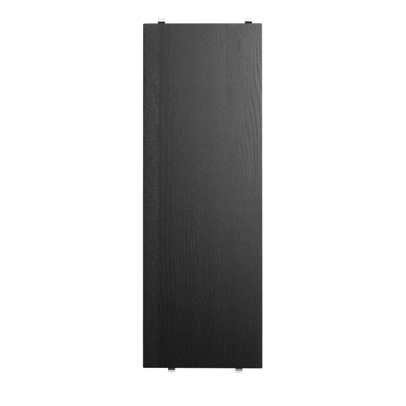 Regalboden 3er Set 58x20cm Esche schwarz gebeizt – String Furniture