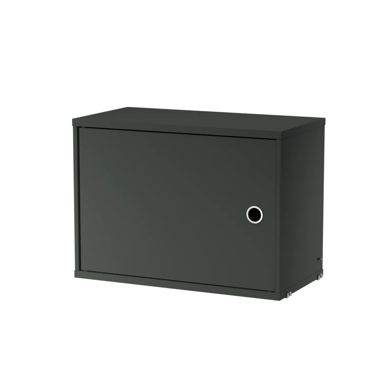 Schrank mit Schwenktür 58x30cm Dunkelgrau – String Furniture