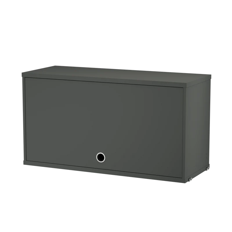 Schrank mit Klapptür 78x30cm Dunkelgrau – String Furniture
