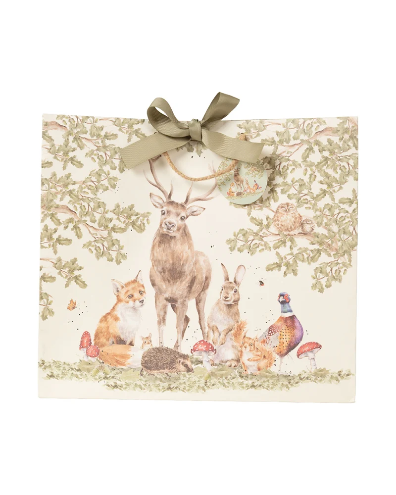 Waldtiere Geschenktasche L "The Woodland Clearing" von Wrendale Designs