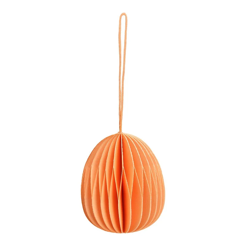 Osterei zum Hängen aus Papier Apricot Honeycomb