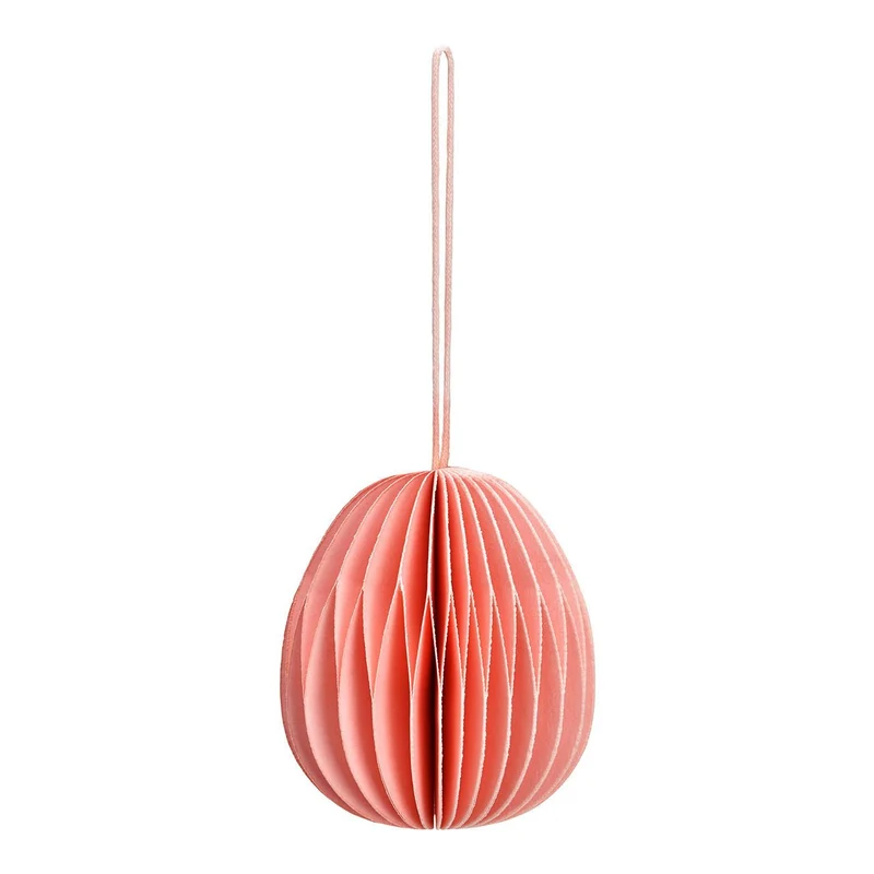 Osterei zum Hängen aus Papier Rosa Honeycomb