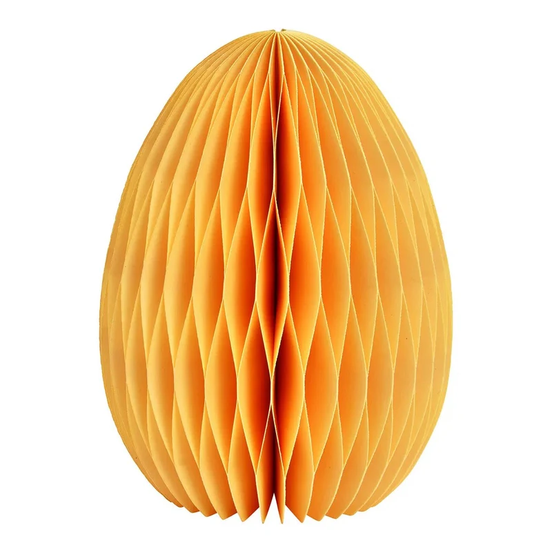 Osterei Papier Gelb medium Honeycomb