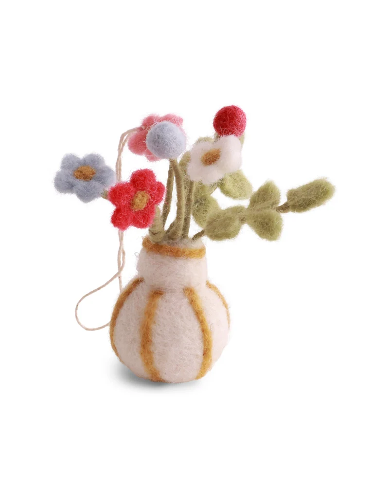 Blumenvase Filzanhänger von Gry & Sif
