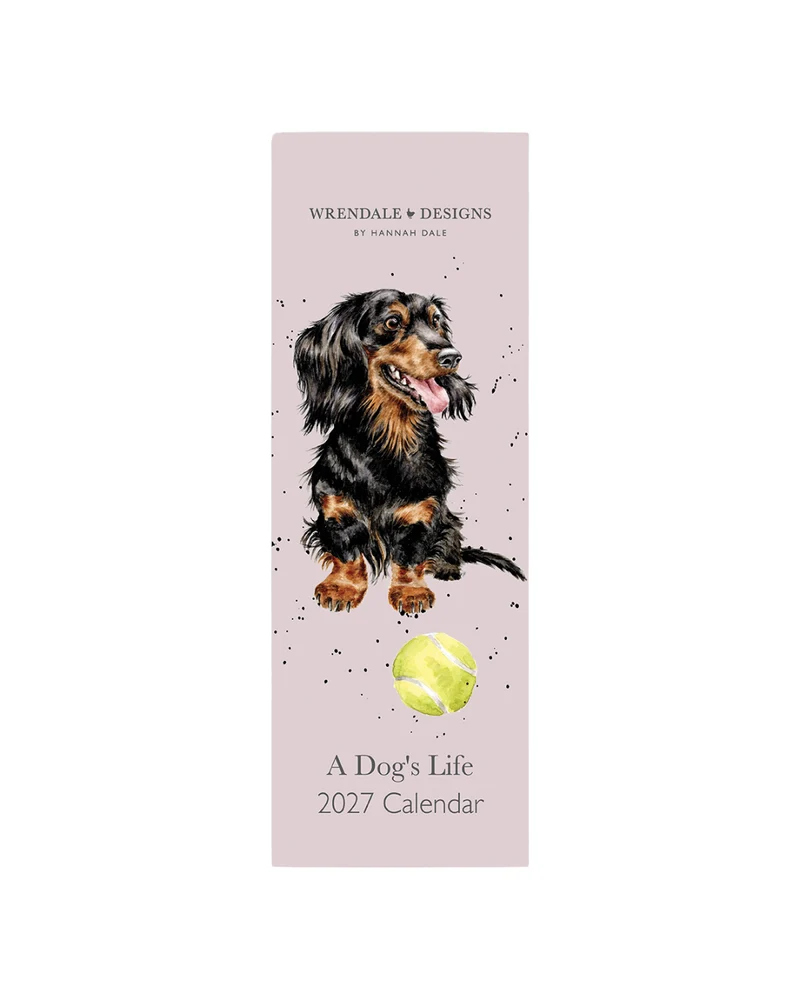 Hunde Streifenkalender 2027 "A Dog's Life" von Wrendale Designs