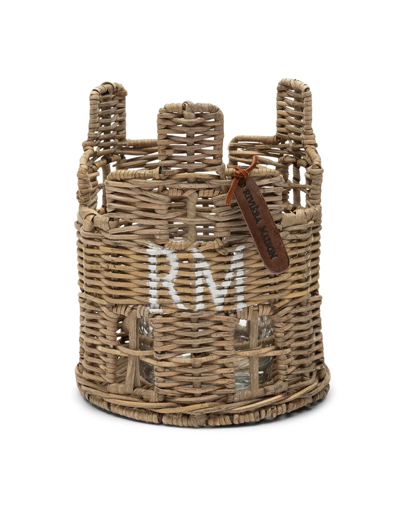Rustic Rattan "House Votive" Windlicht von Riviera Maison
