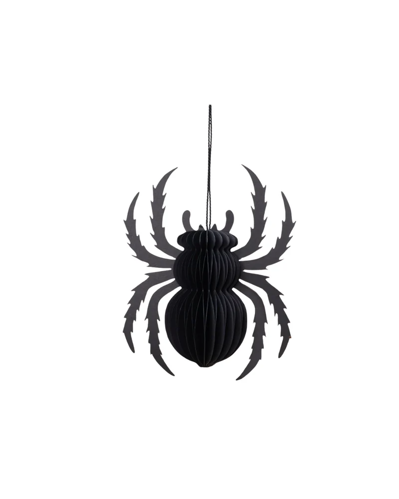 Halloween Deko-Spinne aus Papier Honigwaben