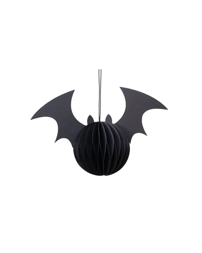 Halloween Deko-Fledermaus aus Papier Honigwaben