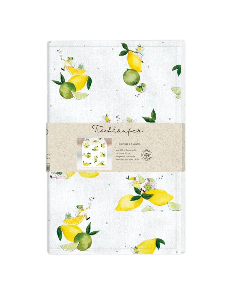 Zitronen Tischläufer "Fresh Lemons" vom Grätz Verlag